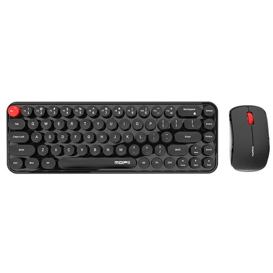 Keyboard Mouse Combo Mixed Color 2.4G Wireless Keyboard Mouse Set Circular Suspension Key Cap Ergonomics Keyboard for PC Laptop