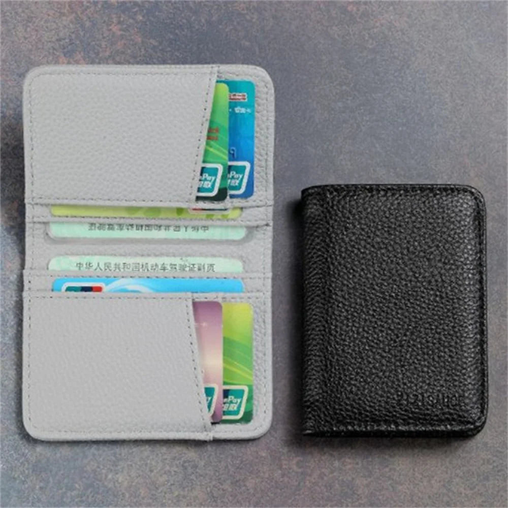 New Super Slim Soft Wallet PU Leather Mini Credit Card Wallet Purse Card Holders Men Wallet Thin Small Short Skin Wallets