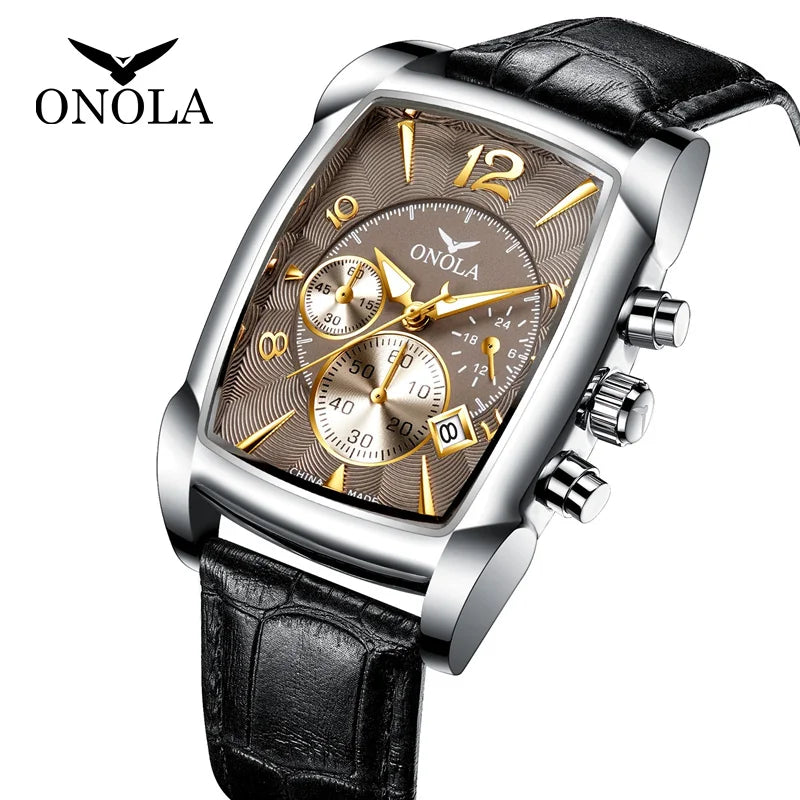 Men Watch  2021 New Fashion Casual Stainless Steel Quartz Watches Men Luxury Top Brand Leather Watch for Men