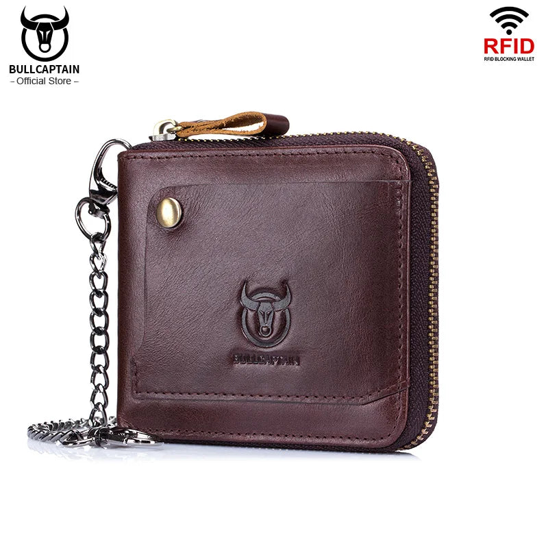 Cowhide Genuine Leather Men Wallet Coin Purse Small Mini Card Holder Vintage PORTFOLIO Portomonee Male Walet Pocket