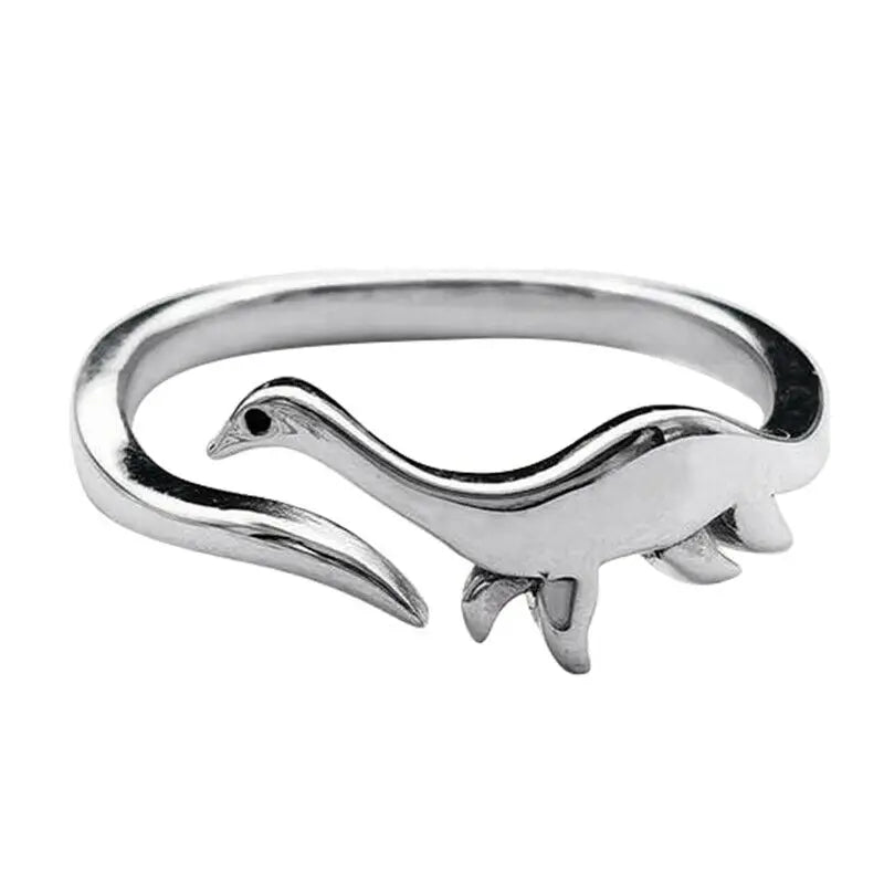 Dinosaur Rings Long-Necked Dragon Stegosaurus Jewelry Toy Cute Animal Open Adjustable Ring Gift for Women Rings