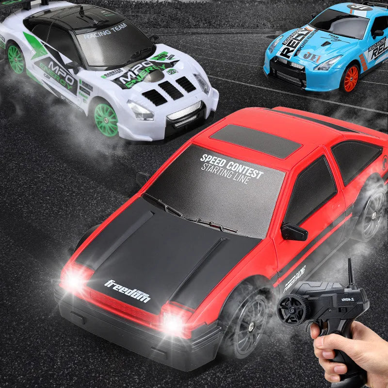 2.4G Drift Rc Car 4WD RC Drift Car Toy Remote Control GTR Model AE86 Vehicle Car RC Racing Car Toy for Children Christmas Gifts