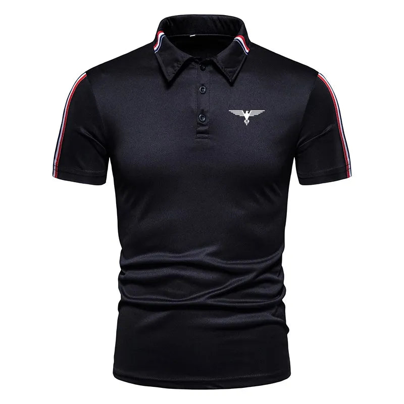 Brand New Fashion All-Match Slim Casual Polo Shirt Men'S Short-Sleeved Polo Shirt