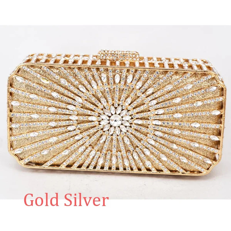 Box Bling Bags Party Purse Bags Women Luxury Crystal Evening Bags Female Pochette Ladies Wedding Clutch Bags SC129