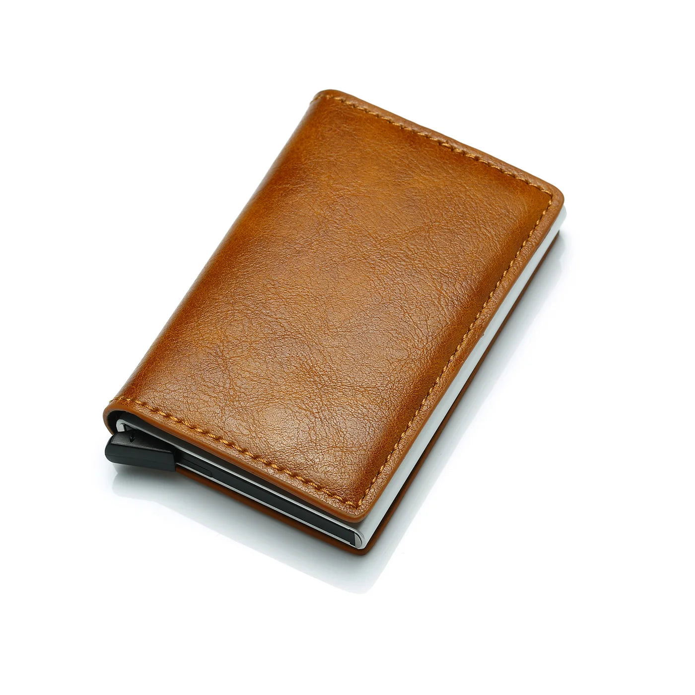 Wallet Credit Card Holder Men Wallet RFID Box Bank Card Holder Vintage Leather Wallet with Money Clips