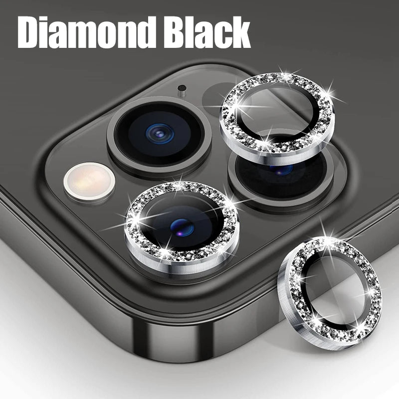 Luxury Camera Lens Protector Glass for Iphone 13 12 11 14 Pro Max Camera Protective Glass for Iphone 12 13 Back Lens Protector