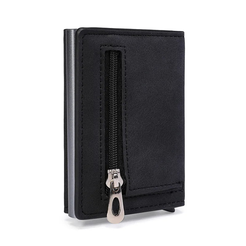 PU Leather Men Wallet Rfid Anti-Magnetic Credit Cards Holder with Organizer Coin Pocket & Money Clips Purse