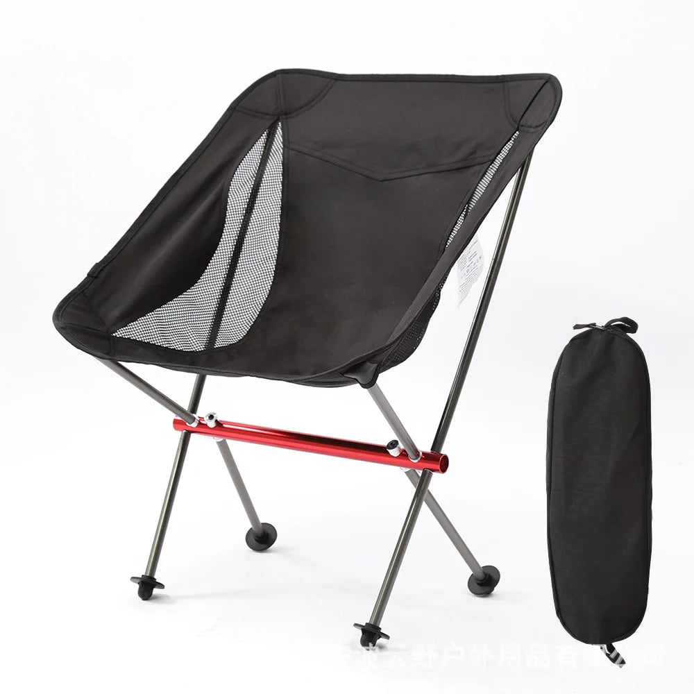 Portable Ultralight Foldable Outdoor Camping Chair Collapsible Picnic Backrest Seat Folding Aluminum Alloy Stool