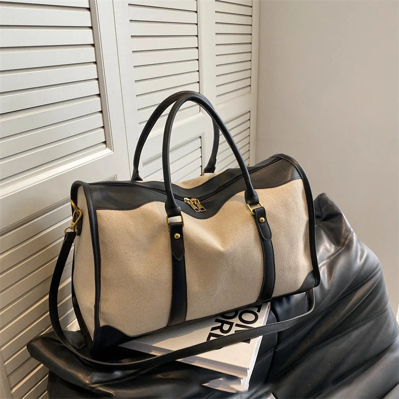 2024 Women Fashion Travel Bag Storage Tote Handbags Casual Single Shoulder Crossbody Bag Portable Large Capacity Commuter Bag