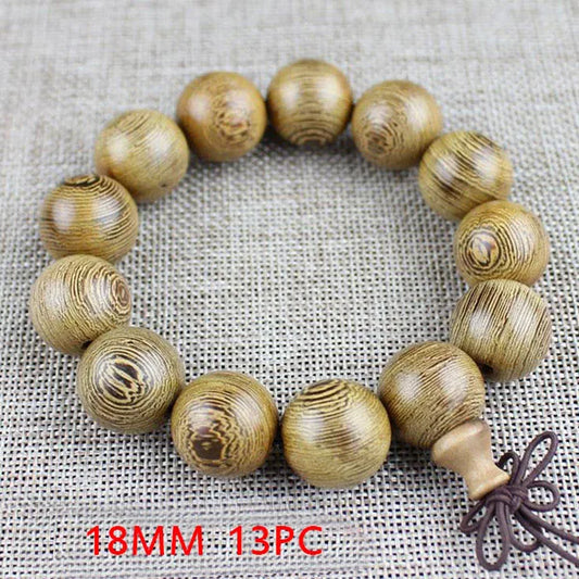 Chicken Wing Wood Buddhist Prayer Beads Tibetan Mala Buddha Bracelet Rosary Wooden Bangle Women Men Jewelry Pulseira