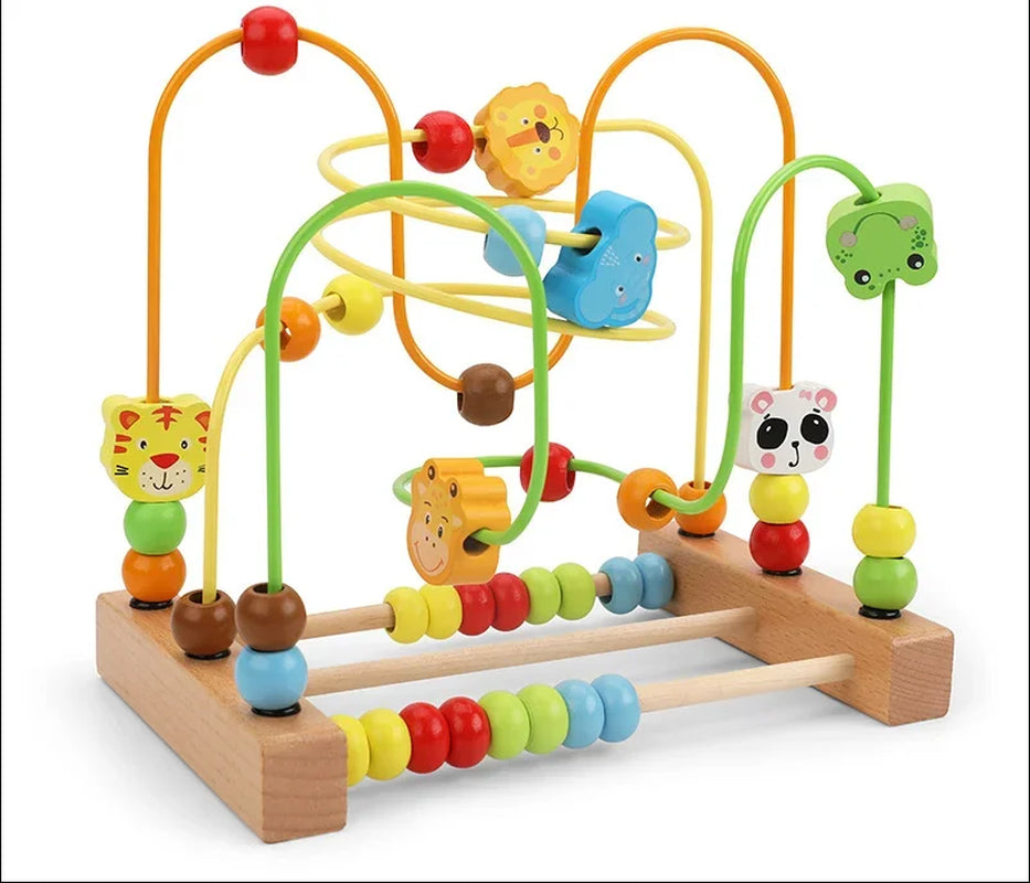 Montessori Wooden Rattles for Baby Crib Toys Baby Rattle Educational Musical Wooden Toys Children Games Baby Toys 0 12 Months