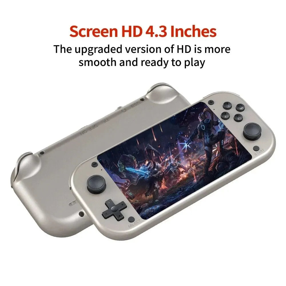 NEW M17 Retro Handheld Electronic Game Console 4.3-Inch IPS Screen Open Source Linux System PSP Video Player 64GB