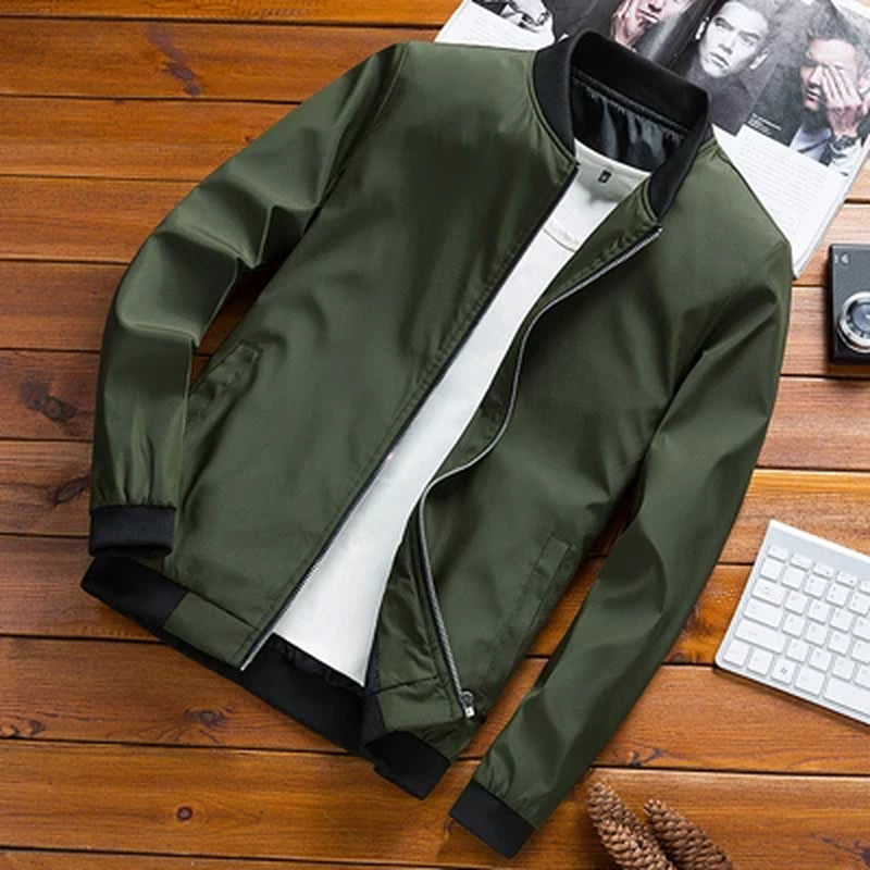 Men'S Bomber Jackets Male Outwear Slim Fit Aviator Coats Fashion Man Streetwear Hip Hop Baseball Uniform Jackets Clothing