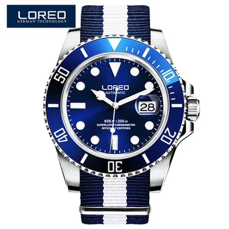 Automatic Sport Watch Men Date Luminous Seagull Mechanical Watches for Men Diving 200M Men Watch Waterproof Reloj Hombre