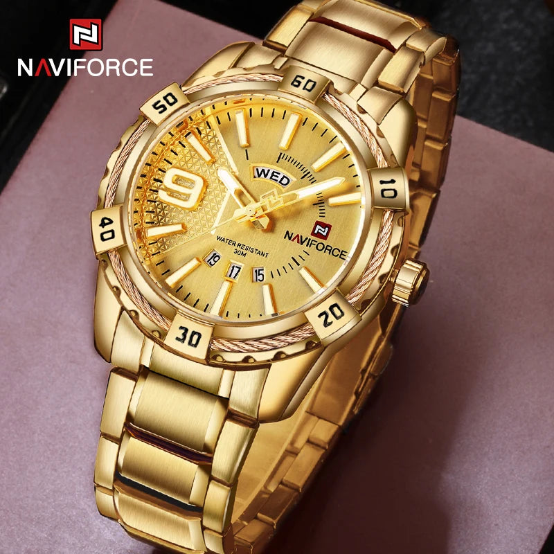 Luxury Brand Men'S Wristwatch Original Fashion Quartz Classic Watches for Men Waterproof Business Steel Band Clock Man