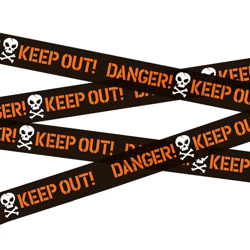 Caution Tape Halloween Decor Safety Signs Halloween Tape Halloween Danger Tape Crime Scene Tape Warning Tape Halloween