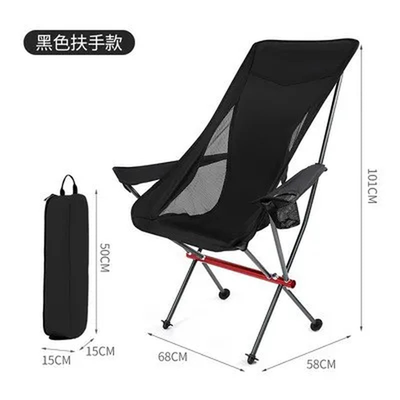 Portable Ultralight Foldable Outdoor Camping Chair Collapsible Picnic Backrest Seat Folding Aluminum Alloy Stool