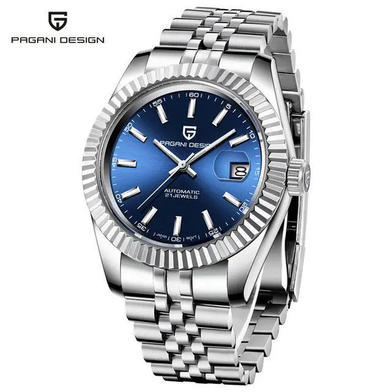 Men Mechanical Watch Luxury Automatic Watch Sport Stainless Steel 100M Waterproof Watch for Men