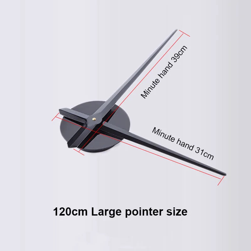 Soundless 90 to 120Cm Large-Sized 3D Number Poster Home Decoration DIY Wall Clock for Living Room Bedroom Study Hotel Big Decor