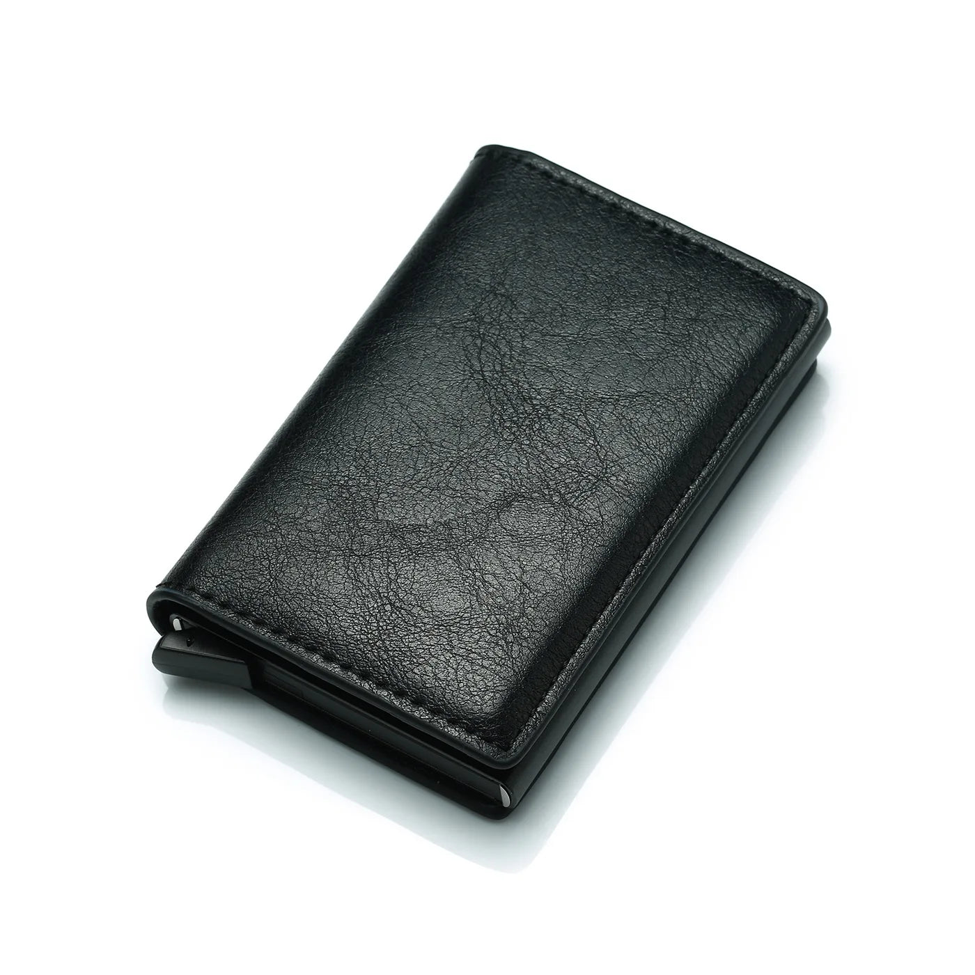 Wallet Credit Card Holder Men Wallet RFID Box Bank Card Holder Vintage Leather Wallet with Money Clips