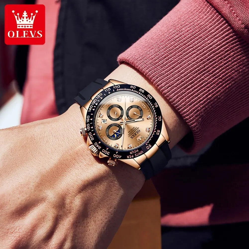 Luxury Men Watch Quartz Man Watches Waterproof Luminous Top Brand Watch for Men Date Chronograph Sport Wristwatch