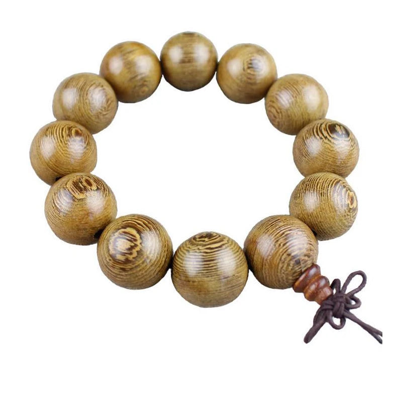 Chicken Wing Wood Buddhist Prayer Beads Tibetan Mala Buddha Bracelet Rosary Wooden Bangle Women Men Jewelry Pulseira