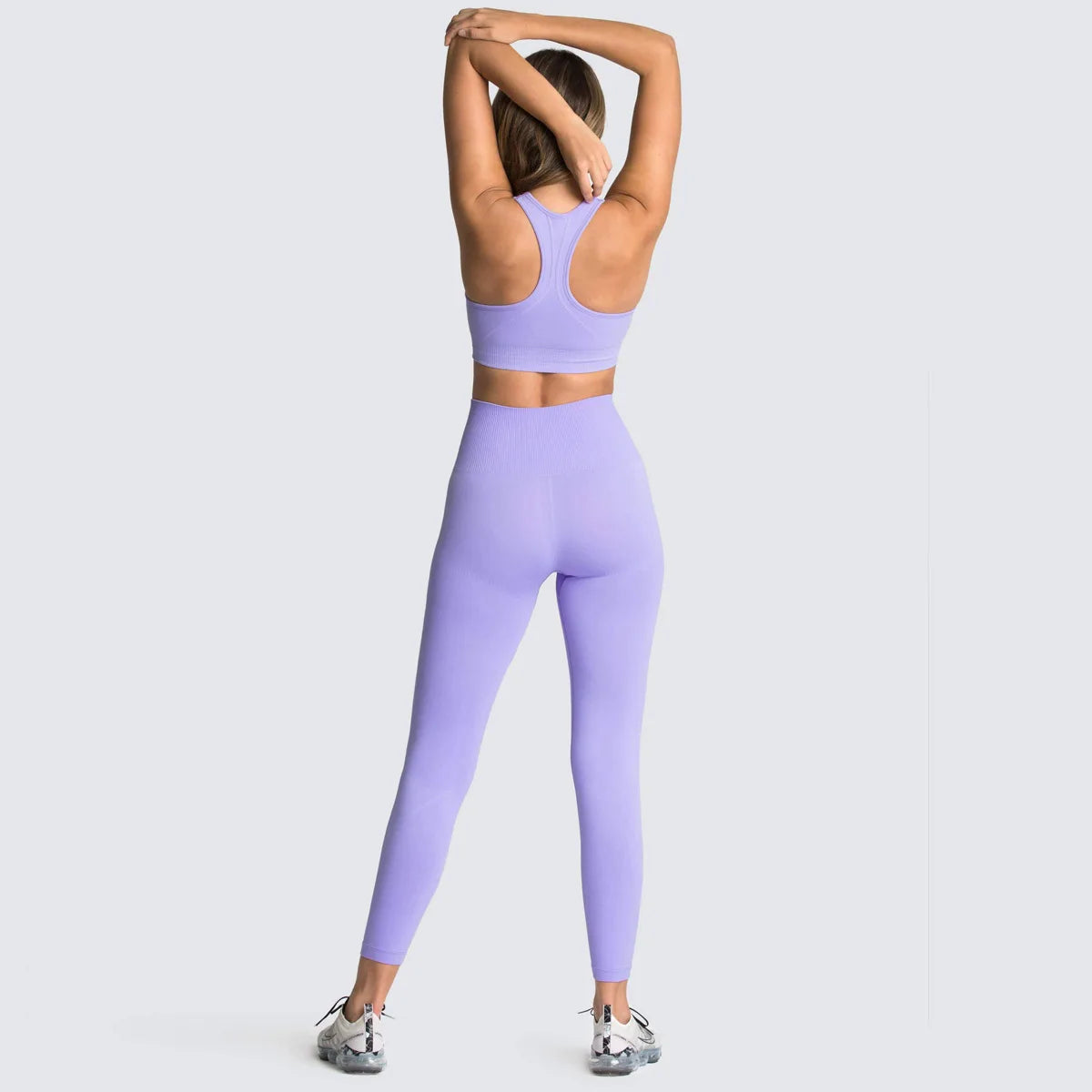 Women 2 Piece Yoga Set Bra+Long High Waist Pants Sports Suit Gym Fitness Suit Vest+Tight Legging Sport Sets Sportswear