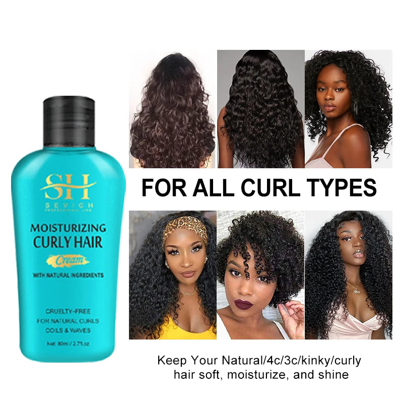 Curly Hair Care Styling Hair Moisturizing Set Natural Curl Boost Hair Bounce Hair Elastic Cream Styling Enhancing Hair Care