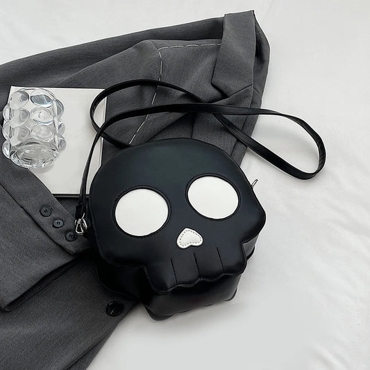 Halloween Novelty Skull Crossbody Bag for Women Girls Cute Funny Shoulder Sling Bag Phone Purse Halloween Candy Bag Gift 2023