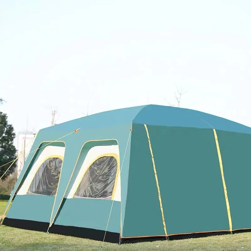 Outdoor Big Tents 460*360*210 Cm Large Party Camping Tented Camps Family Cabin Tent for 8-12 Persons Tall Shelter