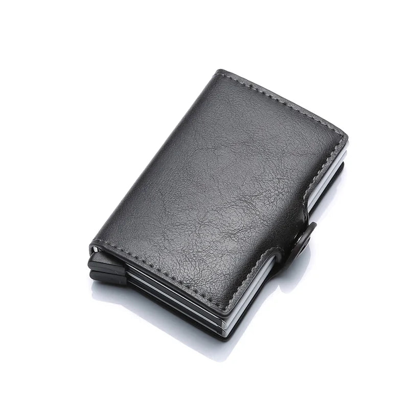 Engraving Rfid Carbon Fiber Leather Men Wallet Money Bag Purse Small Mini Card Holder Portomonee Male Walet Pocket PORTFOLIO