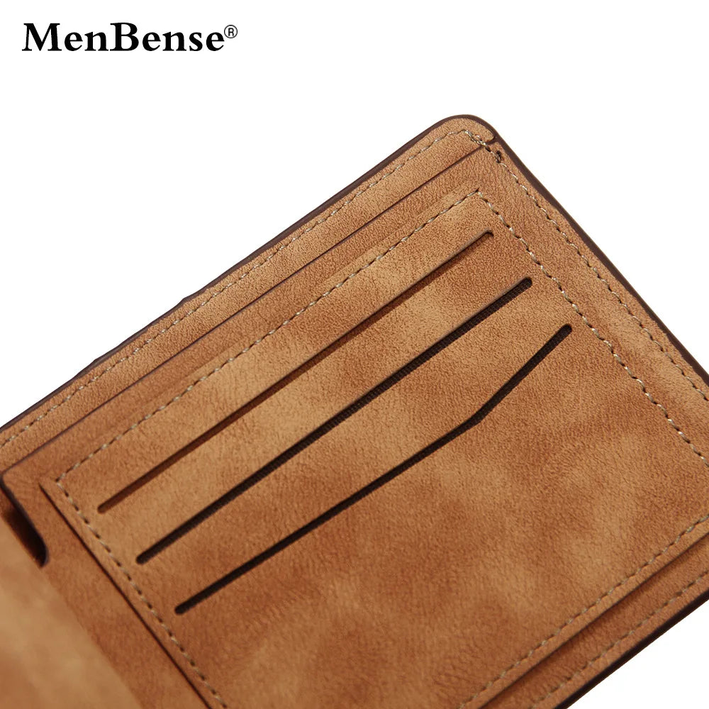 Brand Men Wallets High Quality Slim Short Male Wallet Patchwork Style Pu Leather Card Holder Purse Coin Money Bag