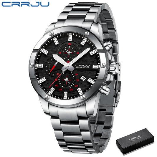 Men Watch NEW Quartz Big Watches Full Steel Waterproof Chronograph Wristwatch for Men Relogio Masculino