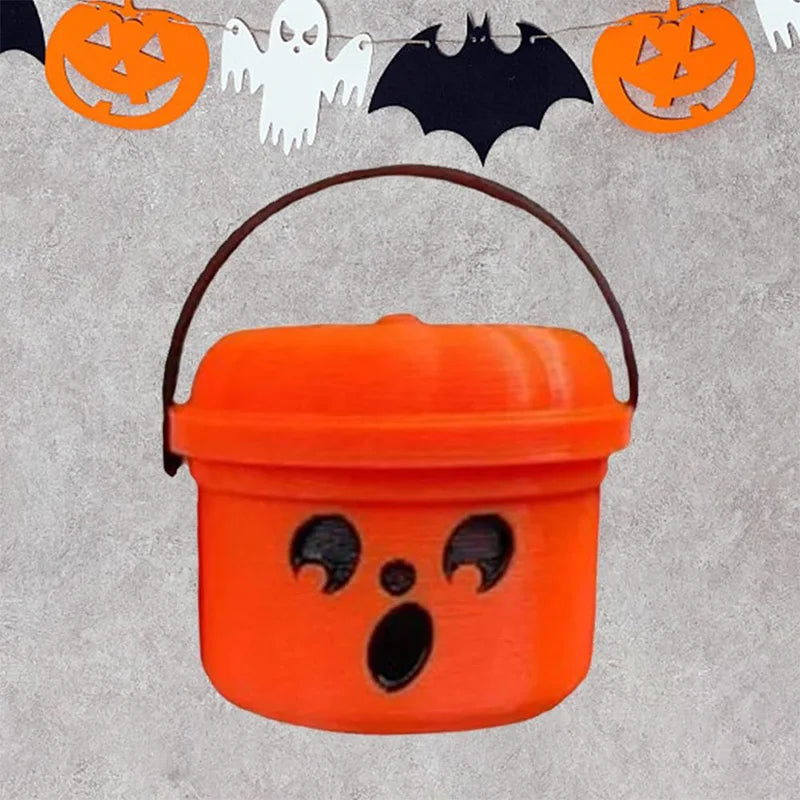 Halloween Pumpkinfor Party Favors Halloween S Small Bucket Cute Pumpkin Trick Bucket Party Holiday Decorations Accessories