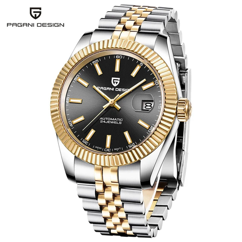 Men Mechanical Watch Luxury Automatic Watch Sport Stainless Steel 100M Waterproof Watch for Men