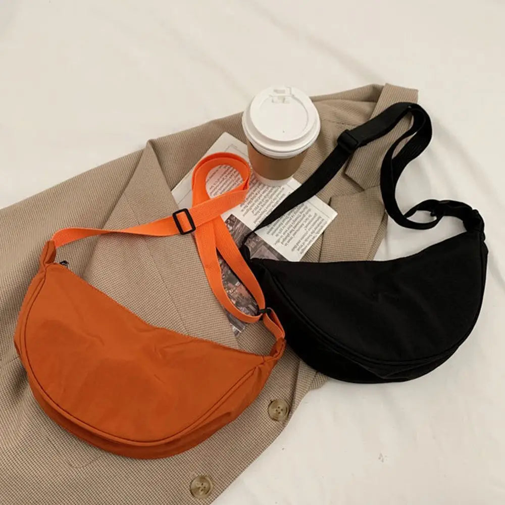 Fashion Nylon Casual Hobos Chest Bag Underarm Bag Crossbody Bag for Women Students Shoulder Cross Body Bag