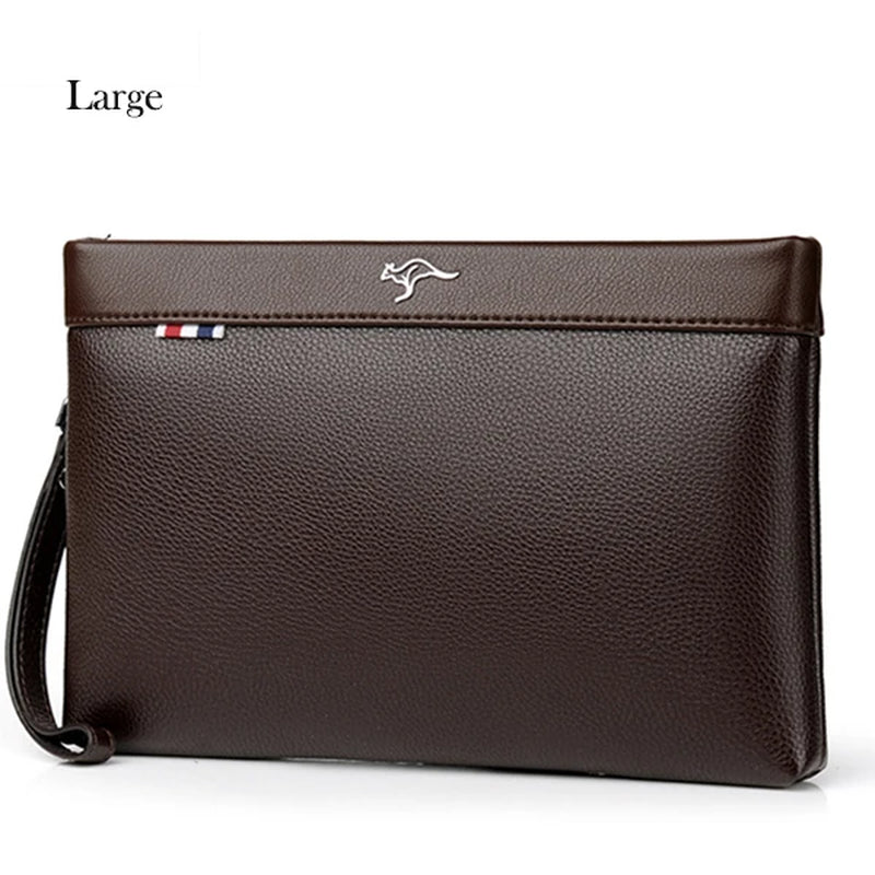 Luxury Brand Business Men Wallet Leather Man Clutch Bag Coins Pocket Purse Casual Envelope Long Wallets Male Handy Bag for IPAD