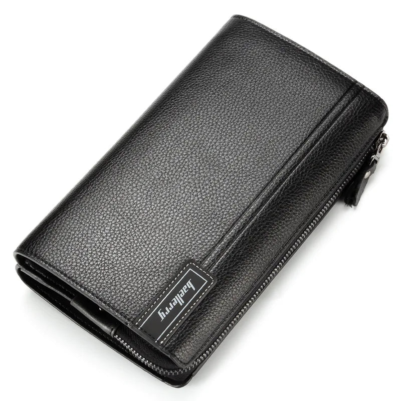 Famous Brand Men Wallet Luxury Long Clutch Handy Bag Moneder Male Leather Purse Men'S Clutch Bags Carteira Masculina