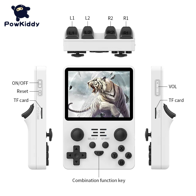 New RGB20S Handheld Game Console Retro Open Source System RK3326 3.5-Inch 4:3 IPS Screen Children'S Gifts