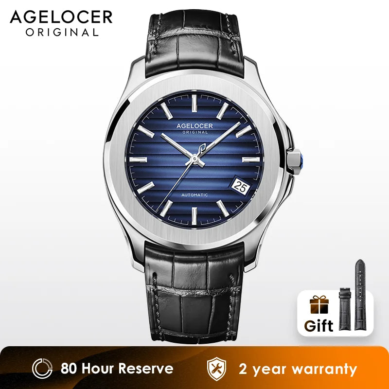 Original Baikal Watch Men'S Big Calendar Business Formal Automatic Mechanical Watch Birthday Gift for Men