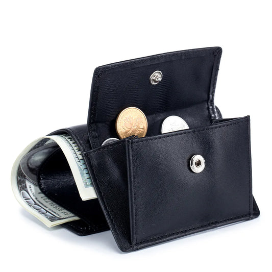 Men Wallet Genuine Leather Coin Purse Short Credit Card Holder