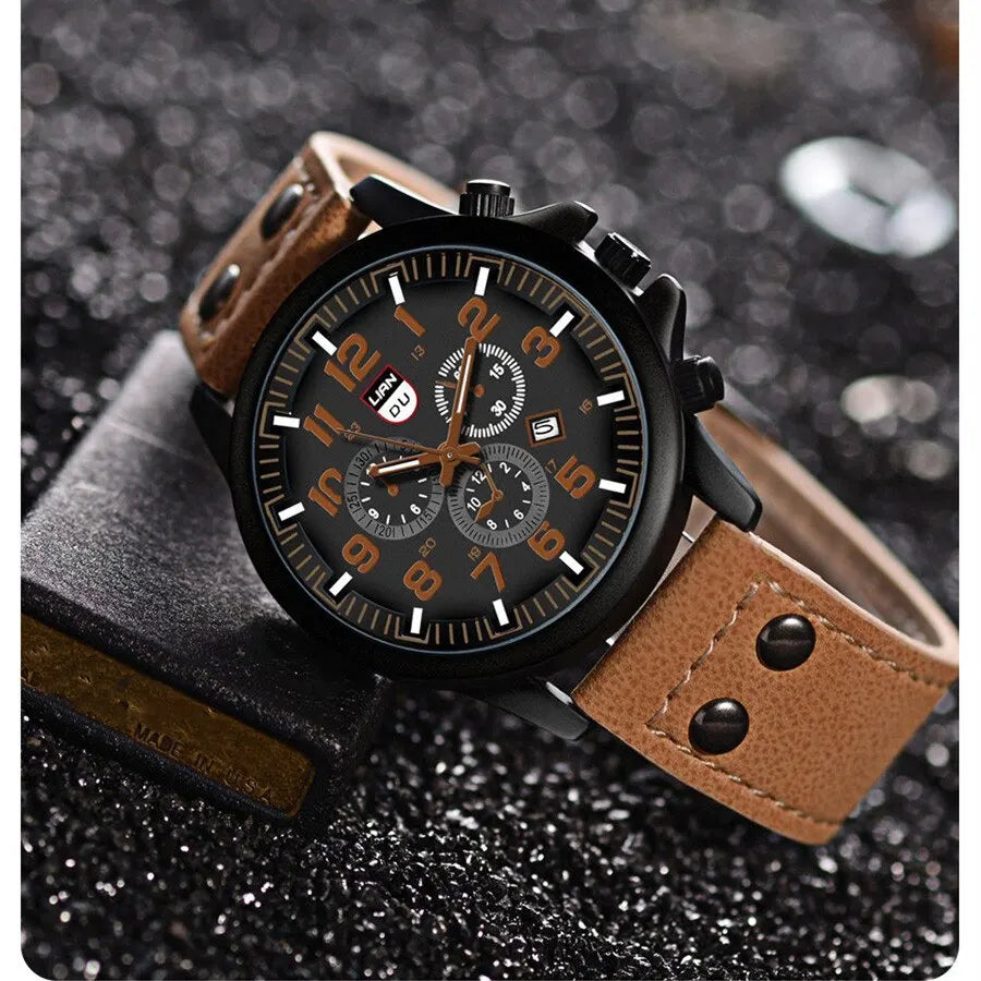 Men Quartz Watch Fashion Simple Business Belt Quartz Watch for Men Watch Student Wristwatch Sports Non Mechanical