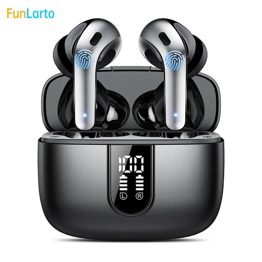 Wireless Earbuds Bluetooth Headphones 50H Playtime IPX7 Waterproof Ear Buds LED Power Display for Ios Andriod Cell Phone Sports