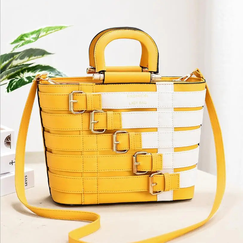 2024 Luxury Handbags Women Bags Designer Large Solid Belt Buckle Crossbody Shoulder Bags Women Messenger Bags Ladies Handbag