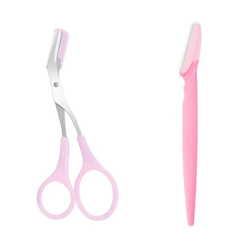 Eyebrow Trimmer Scissor Beauty Products for Women Eyebrow Scissors with Comb Stainless Steel Makeup Tools Beauty Scissors