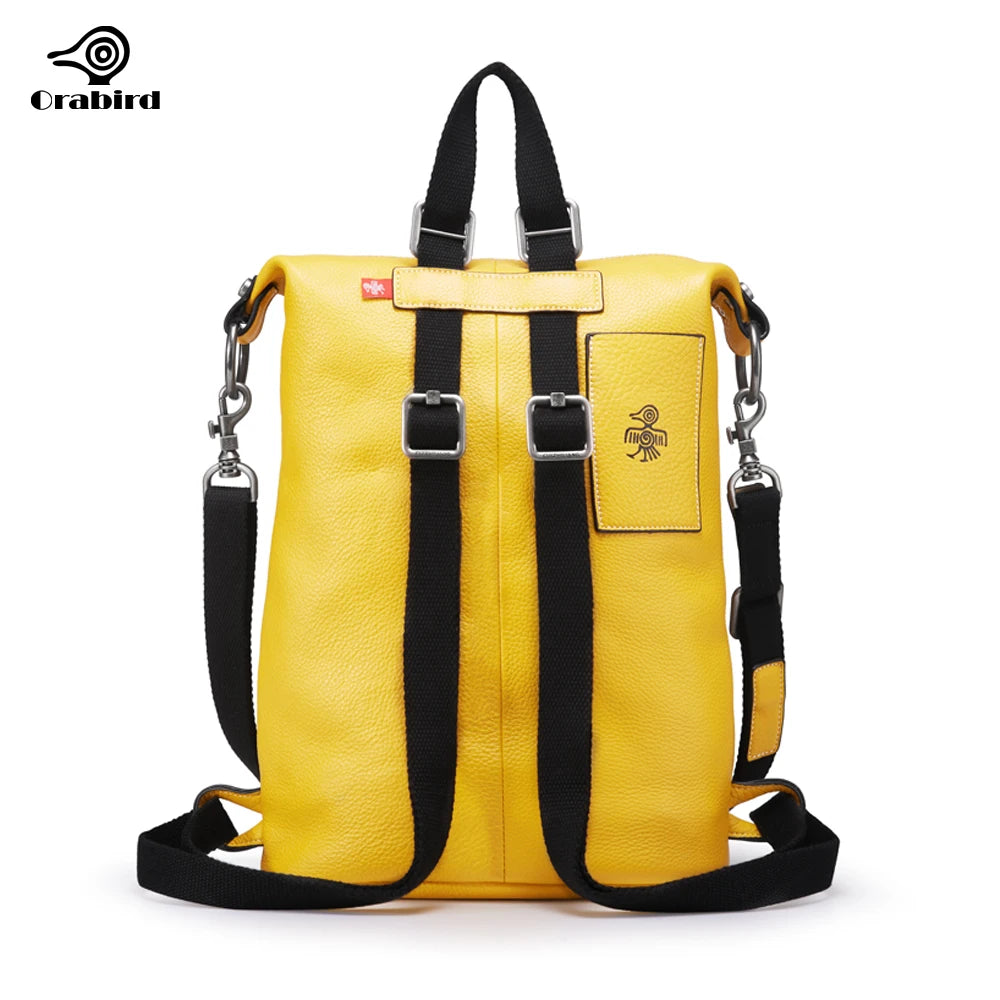 Fashionable Women'S Leather Backpack Multifunction Large Capacity Bag City One Shoulder Backpacks Female Bags