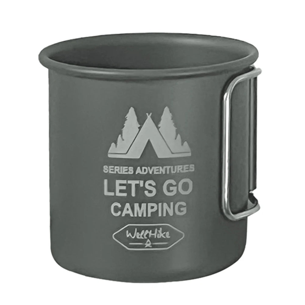 300ML Camping Mug Aluminium Alloy Folding Cup Nature Hike Mug Ultra-Light Camping Travel Water Cup Outdoor Camping Cookware