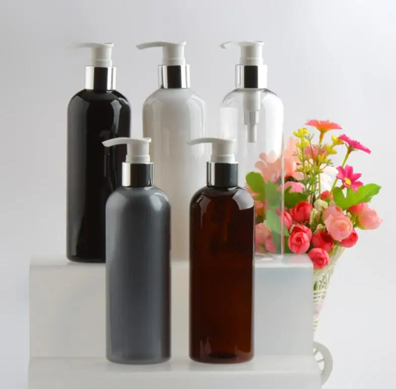 20PCS 300Ml Empty Plastic Lotion Bottles Liquid Soap Pump Container for Personal Care Lotion , Aluminum Pump Cosmetic Containers