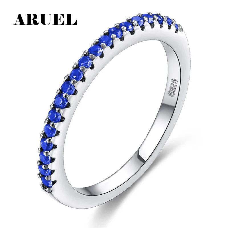 Luxury Rings for Women Fashion round Color Zirconia Classic Wedding Bands Engagement Girl Love Gift Bague Femme Jewelry