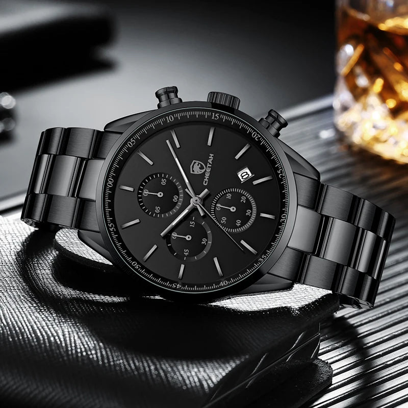 New  Watches for Men Top Brand Luxury Fashion Business Quartz Men’S Wristwatch Stainless Steel Waterproof Sports Clock